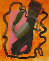 Tight Intelligence Green Brush by Kaito Itsuki contemporary artwork painting