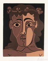 Jeune Homme Couronne de Feuillage Young Man with a crown of Leaves by Pablo Picasso contemporary artwork print