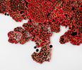 Liquen vermelho II Red Lichen II by Leo Battistelli contemporary artwork Painting