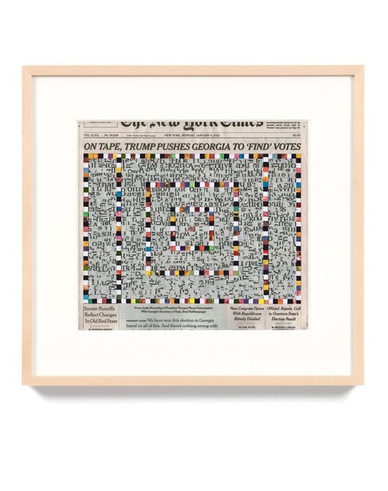 January 4 2021 by Fred Tomaselli contemporary artwork Painting