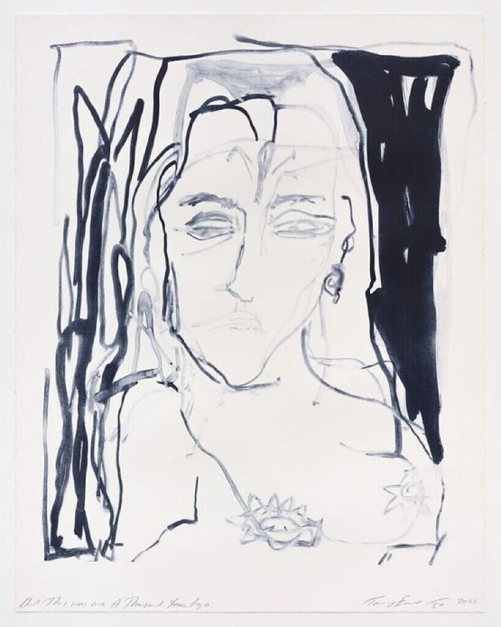 And This Was Me A Thousand Years Ago from a Journey To Death by Tracey Emin contemporary artwork Print