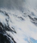 Where dark and light are bound together Fuglefjorden by Janette Kerr contemporary artwork painting