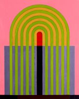 Code 21 by Lubna Chowdhary contemporary artwork painting works on paper