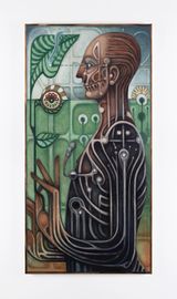 Portrait of Pavel Tchelitchew by Justin Fitzpatrick contemporary artwork painting