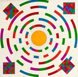 Omni Directional Search Engine Drawing No. 4 by Stephen Willats contemporary artwork painting