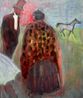 The Tartan Rug after Degas by Rosalind Nashashibi contemporary artwork Painting