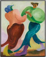 Shall We Dance by Zhai Liang contemporary artwork painting works on paper