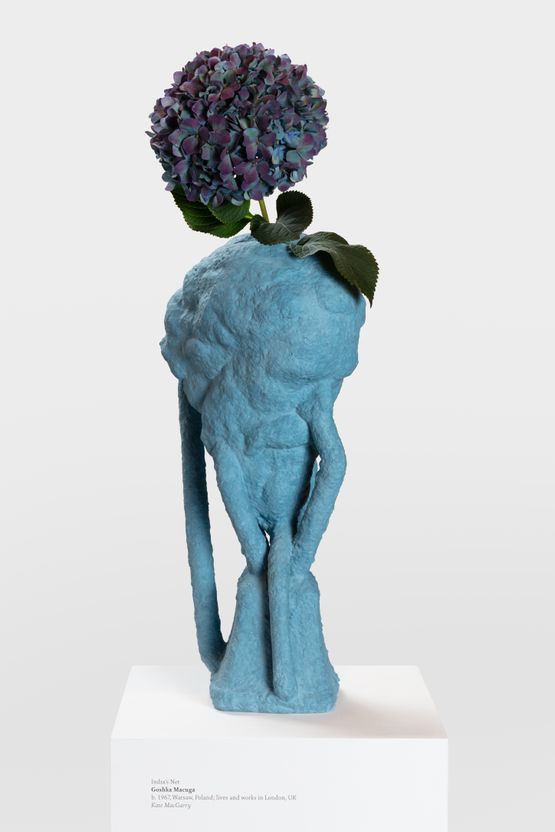 Rabindranath Tagore Blue by Goshka Macuga contemporary artwork Sculpture