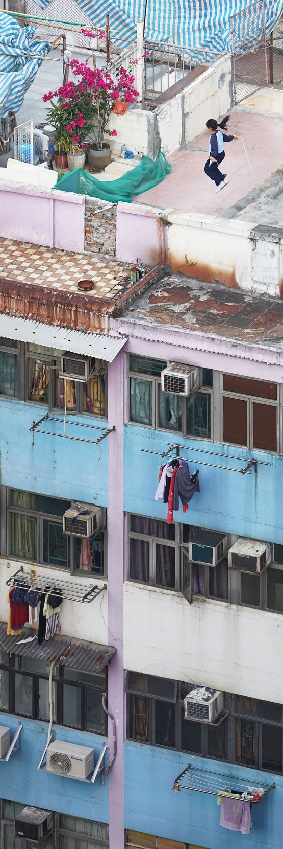 Jumping Rope Concrete stories Hong Kong by Romain Jacquet-Lagreze contemporary artwork Photography