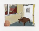 Honesty Corner Table by Merlin James contemporary artwork painting