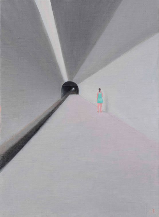 The Last Subway by Wu Yi contemporary artwork Painting