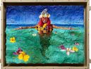 Floating Woman by Ashley Bickerton contemporary artwork Painting