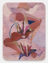 Pink Distance by Maryam Hoseini contemporary artwork painting drawing