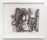 Untitled Bed and Note by Elizabeth Murray contemporary artwork painting print works on paper