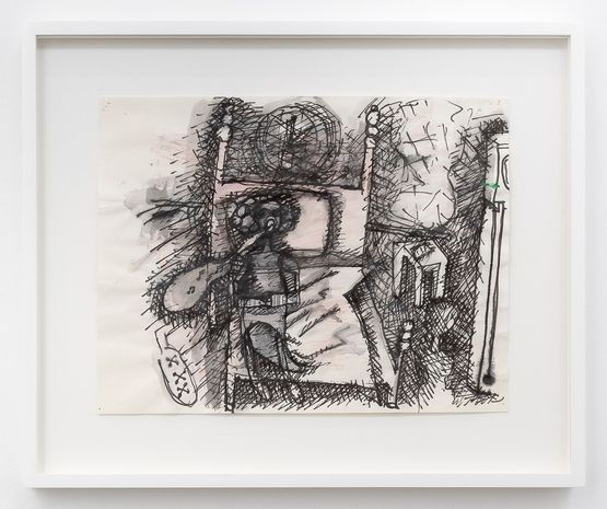 Untitled Bed and Note by Elizabeth Murray contemporary artwork Painting