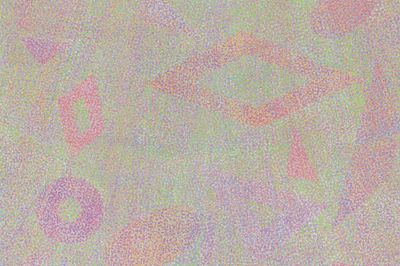 Howardena Pindells Spray Dot Paintings at Victoria Miro