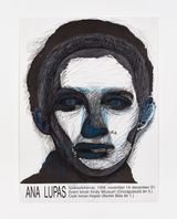 Self-portrait by Ana Lupas contemporary artwork works on paper