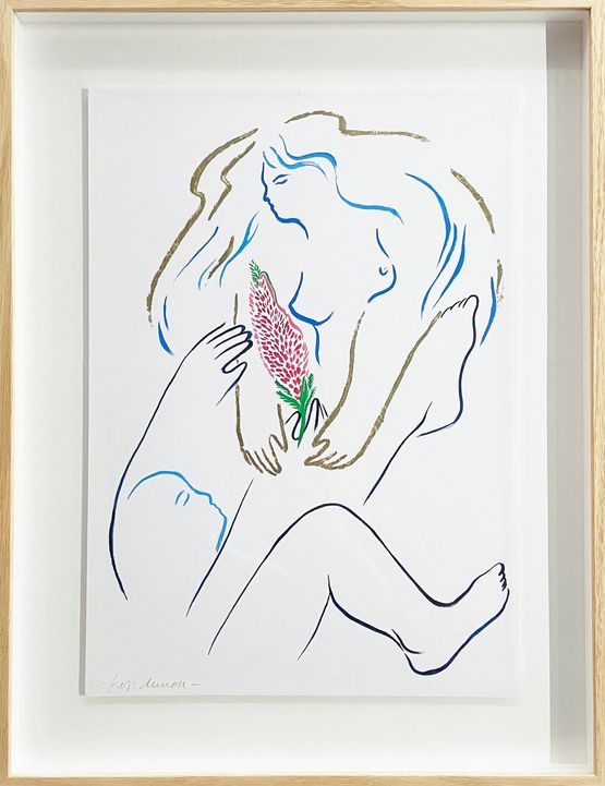 Adieu Guillaume Apollinaire by Tess Dumon contemporary artwork Works on Paper