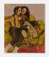 He is like a vampire he needs to be invited in by Liorah Tchiprout contemporary artwork painting