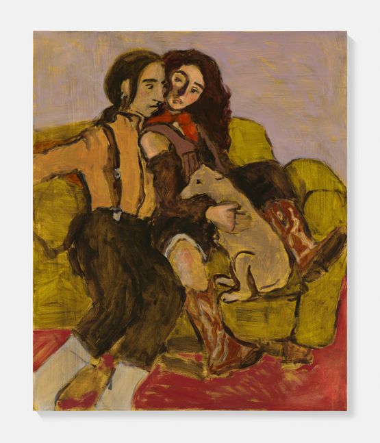 He is like a vampire he needs to be invited in by Liorah Tchiprout contemporary artwork Painting