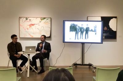 Chou Tai-Chun in conversation with curator Nobuo Takamori