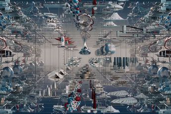 Contemporary art exhibition Marco Brambilla After Utopia at The WolfsonianFIU Miami United States