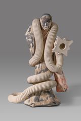 Alien 3  Roman column Western Han Tomb Pottery Female Dancer by Xu Zhen contemporary artwork sculpture