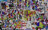 Rush Rush to the Wild Side by Eddie Hara contemporary artwork painting