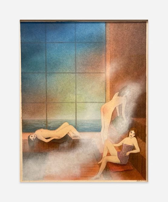 Sweat Dreams by Corinne Von Lebusa contemporary artwork Mixed Media