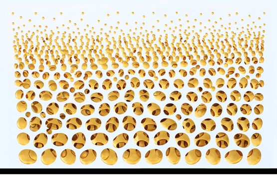 Vestige edd-gold by Kim Jaeil contemporary artwork Painting