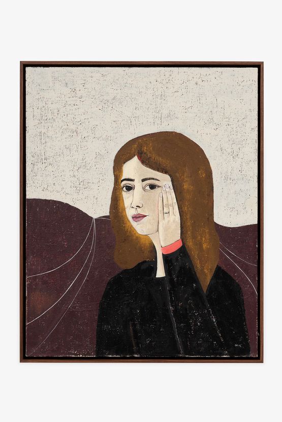 Portrait of Blushing by Clare Rojas contemporary artwork Painting