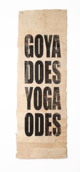 Untitled GOYADOESYOGAODES by Newell Harry contemporary artwork textile
