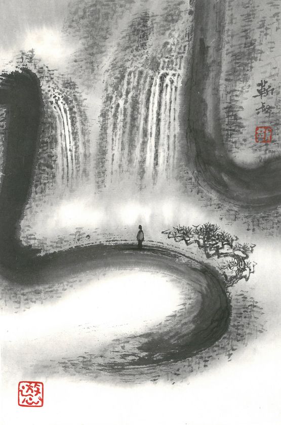 The Move in Wind Water and Cloud No. 10 by Kan Tai Keung contemporary artwork Painting