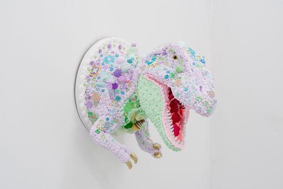 Sweet dinosaur-Tyrannosaurus- by Osamu Watanabe contemporary artwork Mixed Media