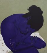 The Farmers Daughter 2 by Stacey Gillian Abe contemporary artwork mixed media painting