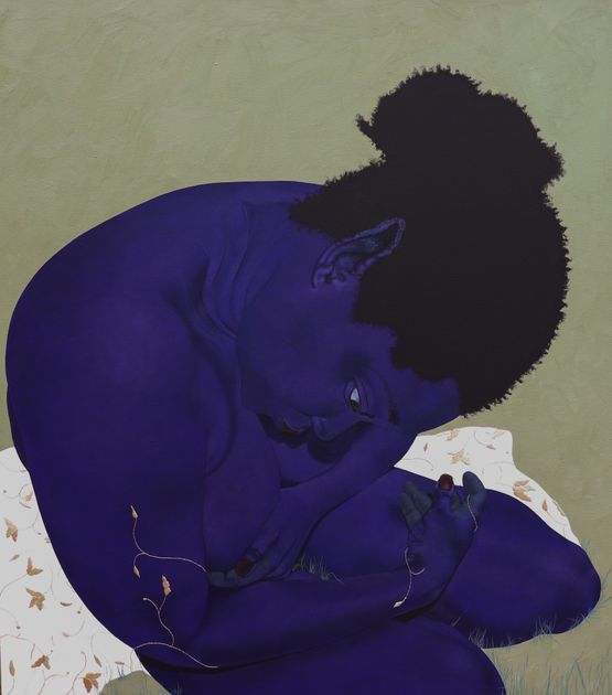 The Farmers Daughter 2 by Stacey Gillian Abe contemporary artwork Painting
