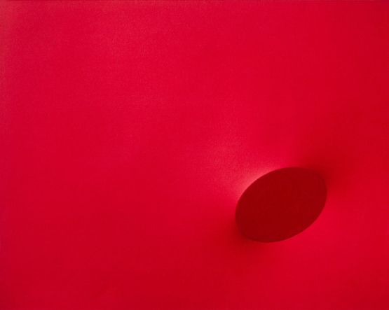 un ovale rosso by Turi Simeti contemporary artwork Painting