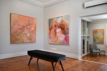 Contemporary art exhibition Chelsea Young Peace is Calling Walking the tightrope of seasonal metamorphosis at Christopher Moller Gallery Cape Town South Africa
