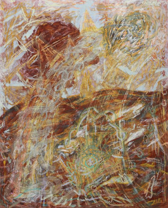 Incense_snake by Woo Min Jung contemporary artwork Painting