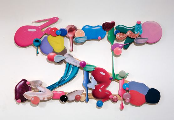 Ghost in the Liquid Room Nail Polish and Body Cream 12 by Teppei Kaneuji contemporary artwork Mixed Media