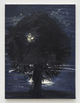 Purple Beech Night Sky 2 10-8-23 by Ann Craven contemporary artwork painting