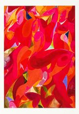 Three Red Figures Rising by After Tunji Adeniyi-jones contemporary artwork print
