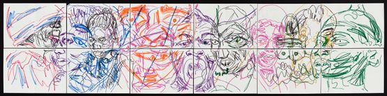 Emotions of colour P2 by Pierre Mukeba contemporary artwork Works on Paper