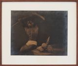 Man with coconuts by Lionel Wendt contemporary artwork photography