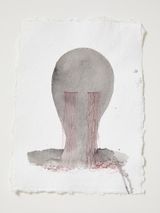Headcase working drawing 56 by Julia Morison contemporary artwork works on paper