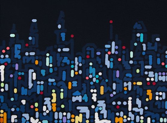 Gotham Revisited by Yoon Hyup contemporary artwork Painting