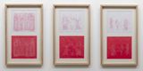Study of Outlines Study of Empty Spaces Study of Folds from Greek and Roman Sculpture by Iz Oztat contemporary artwork works on paper