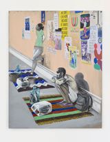 Untitled Eel seller by Charles Avery contemporary artwork painting