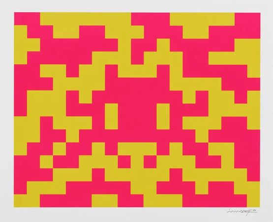 Camo M-2C-M1 by Invader contemporary artwork Print