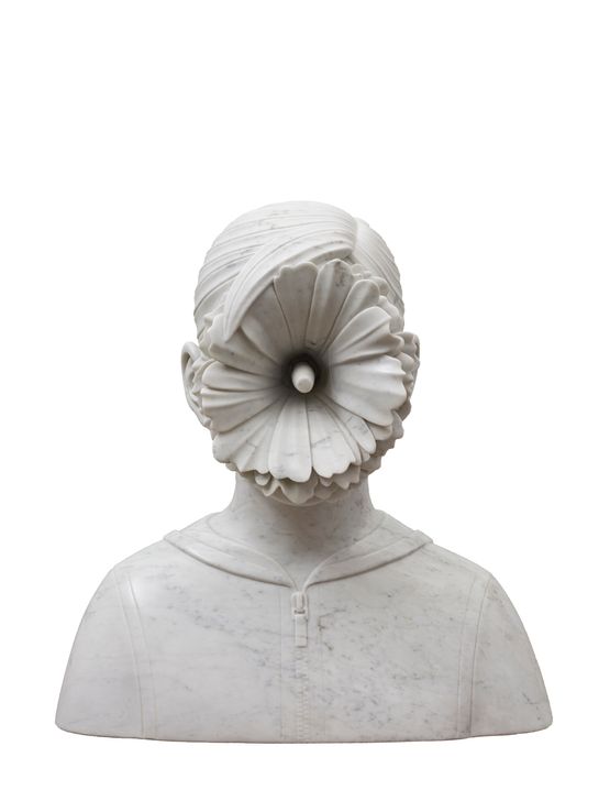 Hollyhock by Yue Minjun contemporary artwork Sculpture